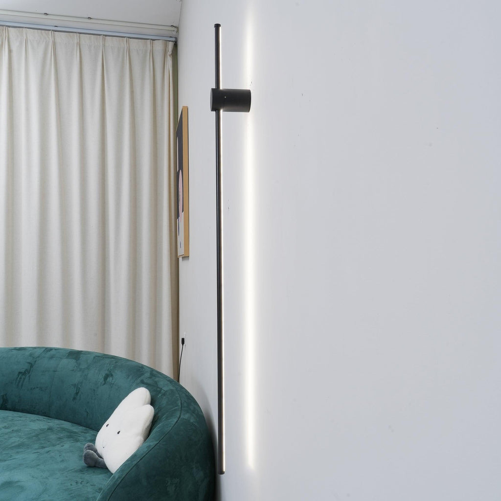 Applique da parete LED lineare — apparecchio tubolare ultrapiatto ∅2,3"