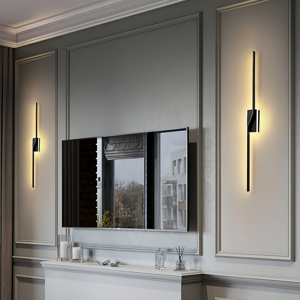 Lampada da parete lineare a striscia moderna e minimalista Stitch - altezza 60cm, intervallo 3000K–6000K