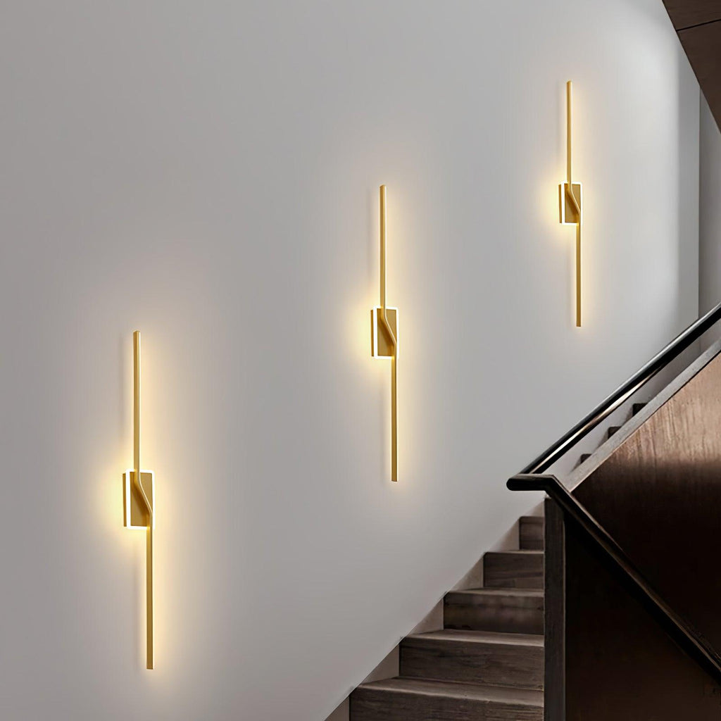 Lampada da parete lineare a striscia moderna e minimalista Stitch - altezza 60cm, intervallo 3000K–6000K