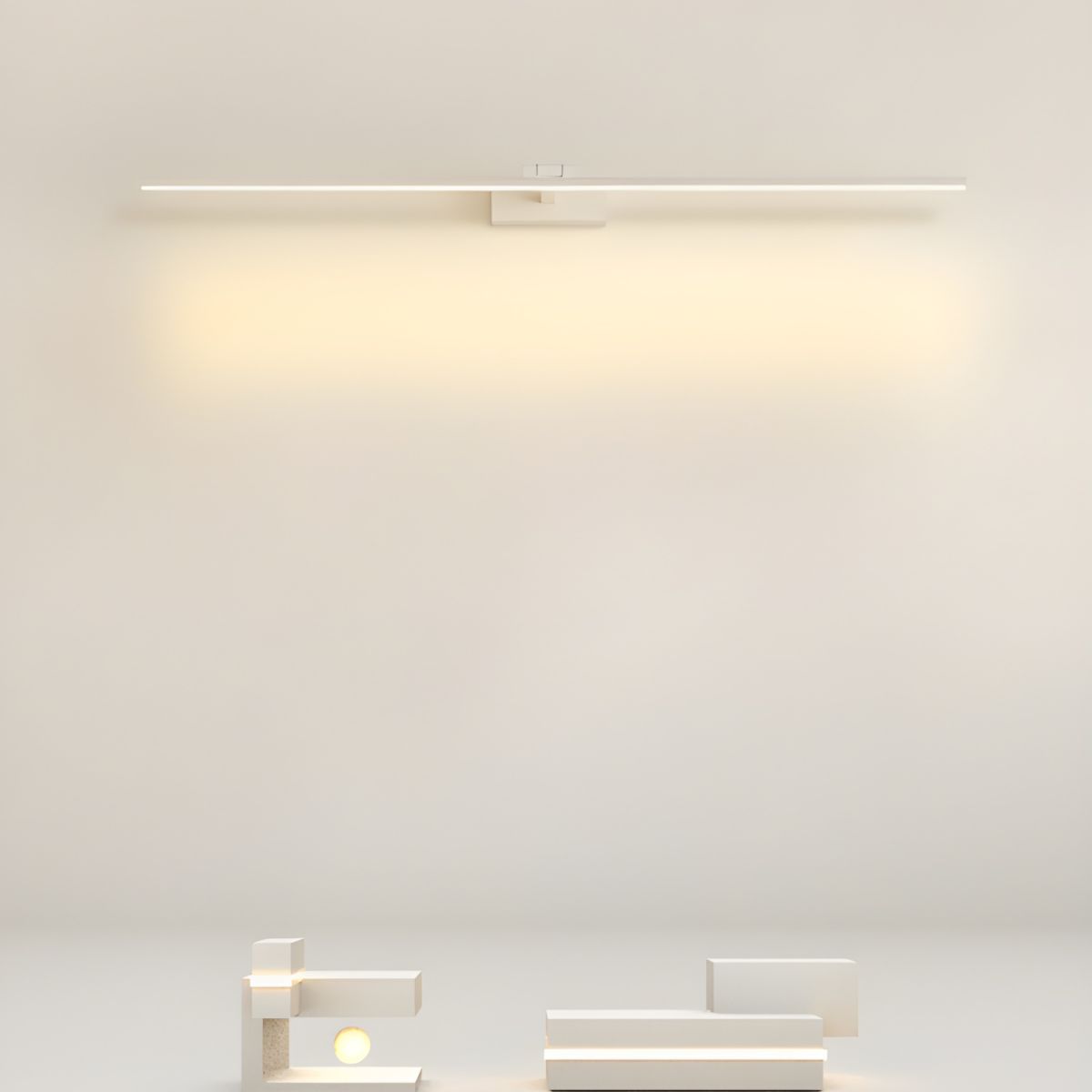 Lineær væglampe — minimalistisk design, integreret LED, 3000K varmt lys