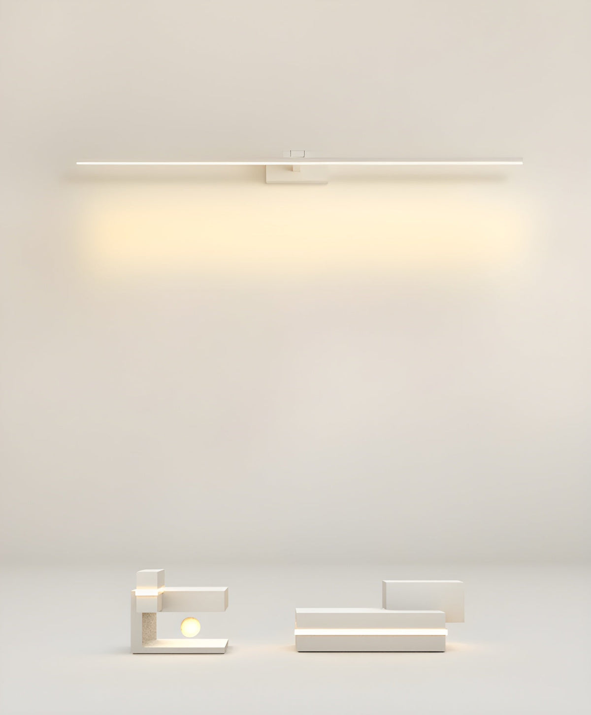 Lineær væglampe — minimalistisk design, integreret LED, 3000K varmt lys