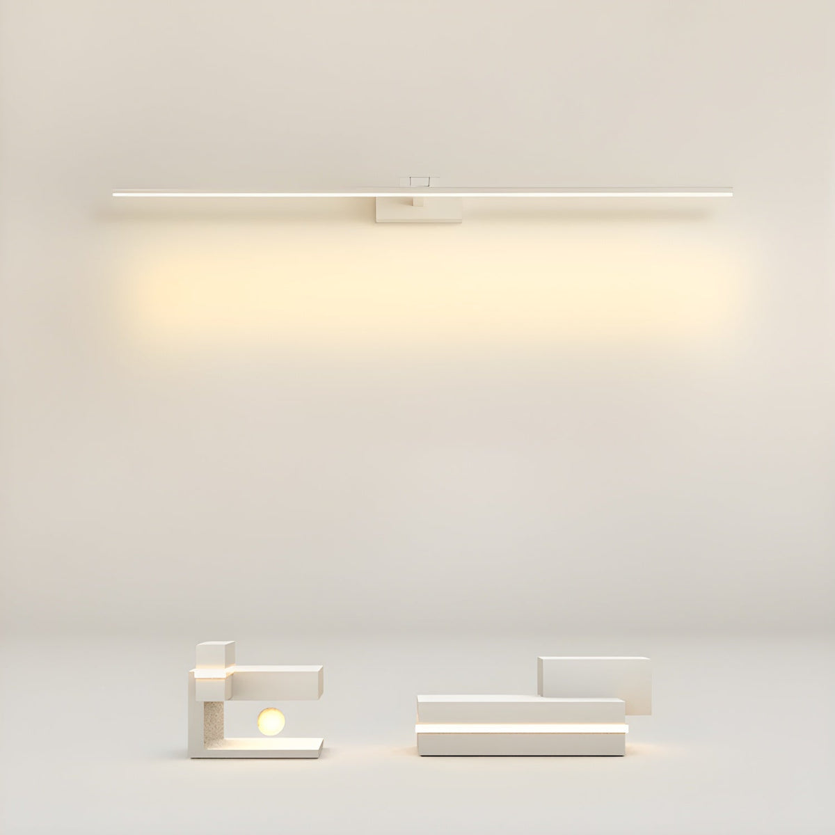 Lineær væglampe — minimalistisk design, integreret LED, 3000K varmt lys