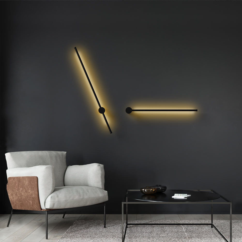 Lumistra lineáris LED fali lámpa modern fali tartóval