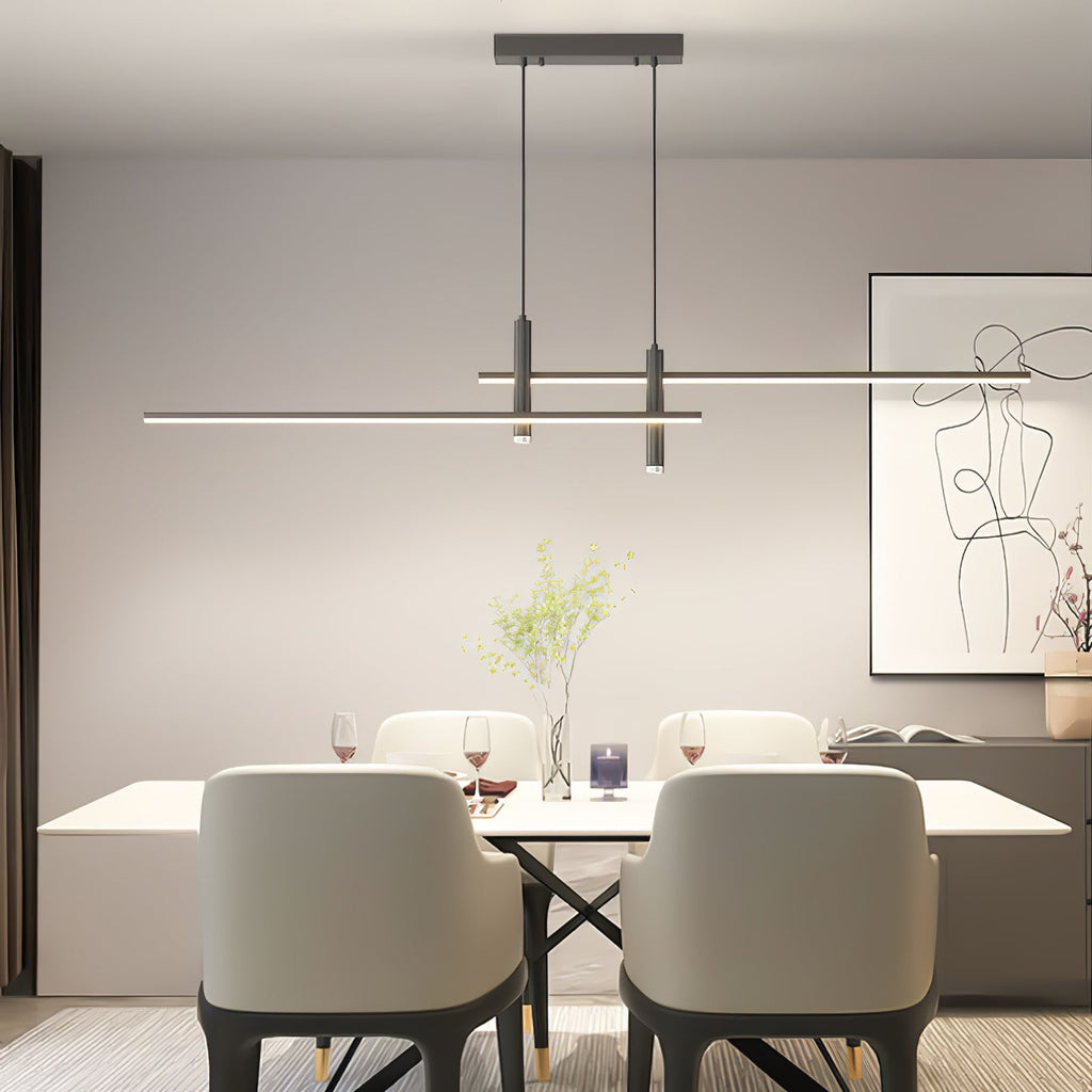 Lampada a sospensione lineare Prym — design moderno minimalista