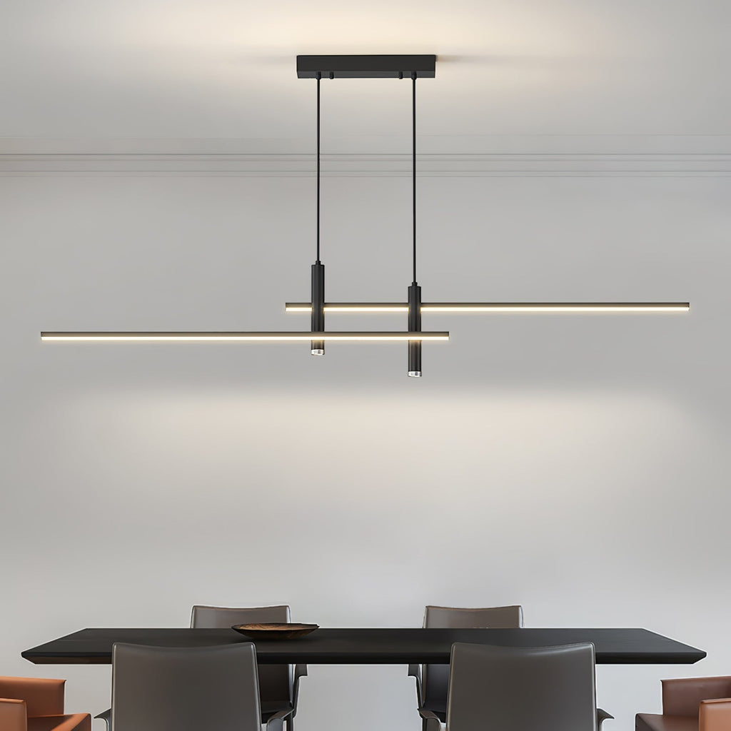 Lampada a sospensione lineare Prym — design moderno minimalista