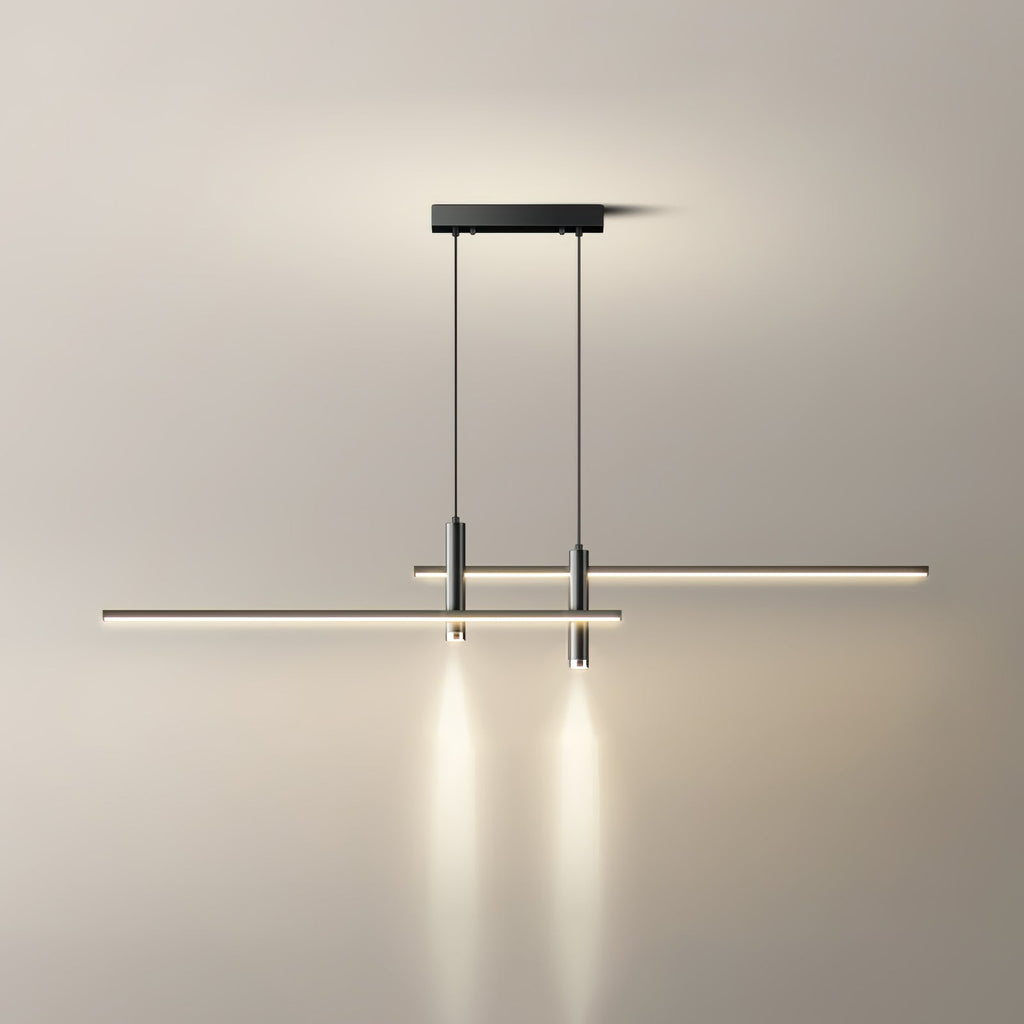 Lampada a sospensione lineare Prym — design moderno minimalista