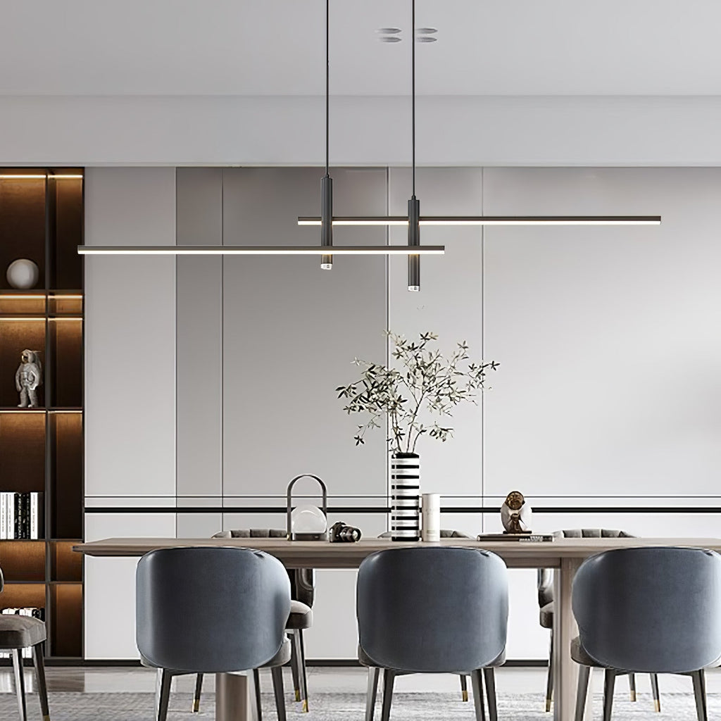 Lampada a sospensione lineare Prym — design moderno minimalista