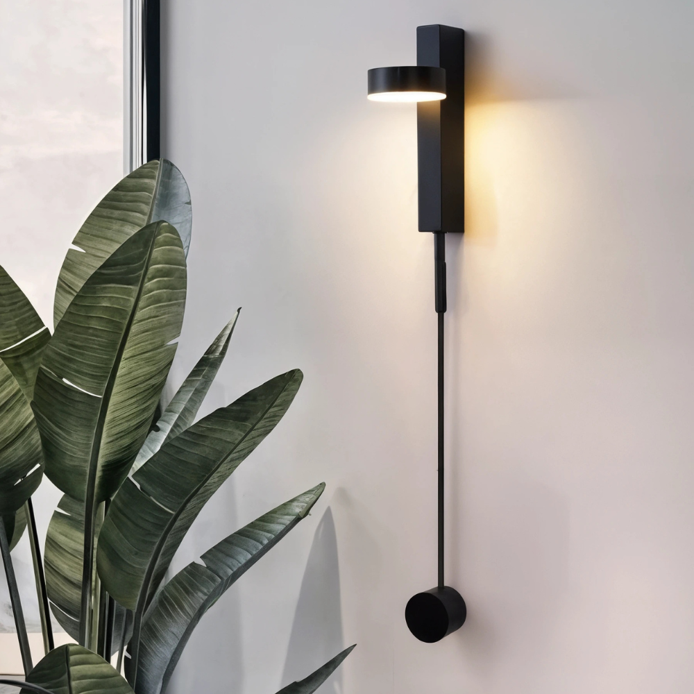 Lampe murale intérieure minimaliste Liorna avec lumière d'ambiance