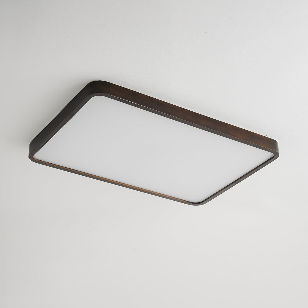 Vanoren Rechteckige Holz-Deckenleuchte — Modernes minimalistisches Design
