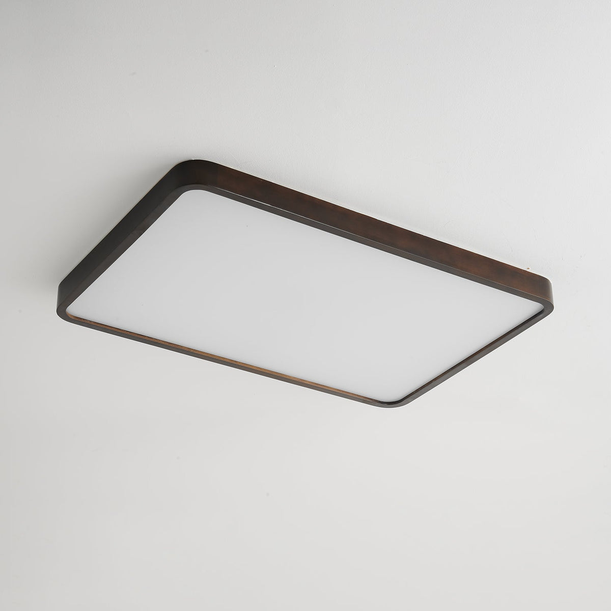 Vanoren Rechteckige Holz-Deckenleuchte — Modernes minimalistisches Design