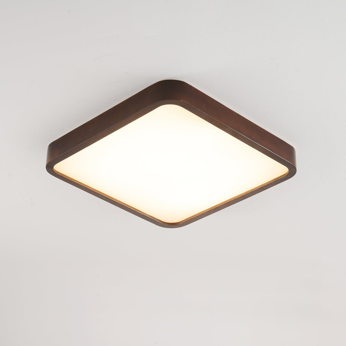 Vanoren Rechteckige Holz-Deckenleuchte — Modernes minimalistisches Design
