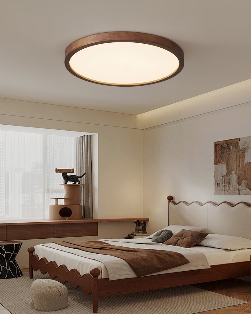 Vanoren Rechteckige Holz-Deckenleuchte — Modernes minimalistisches Design