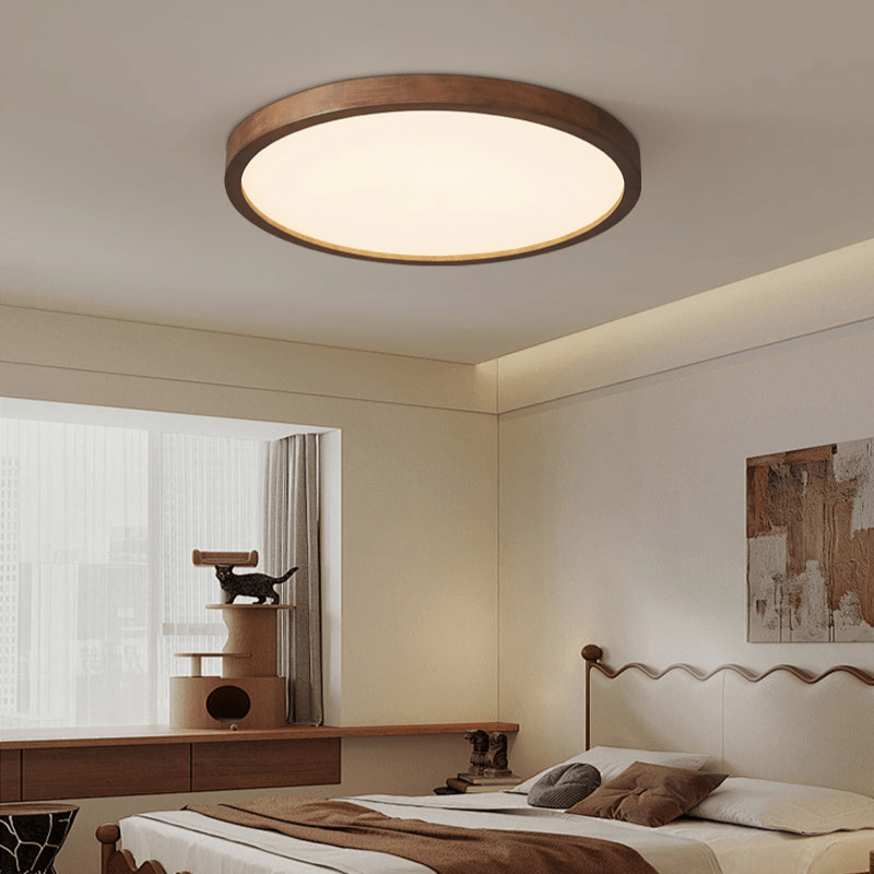 Vanoren Rechteckige Holz-Deckenleuchte — Modernes minimalistisches Design
