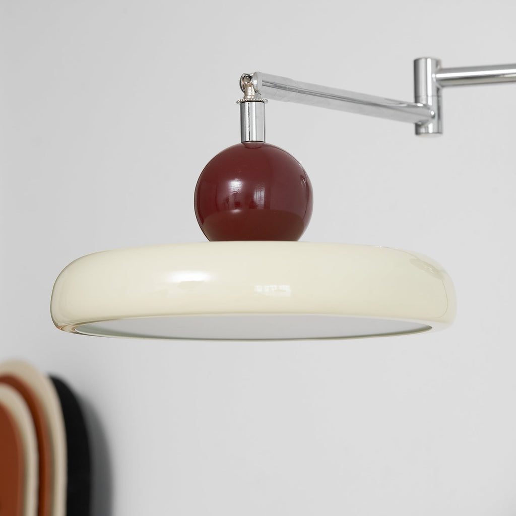 Lola Yuvarlak Disk Fişli Duvar Lambası