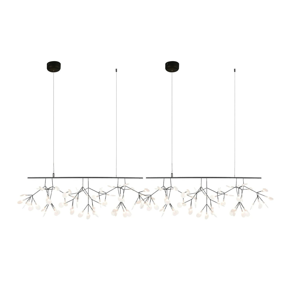 Lustra lang lineær LED-pendellampe - kunstnerisk grendesign, moderne belysning