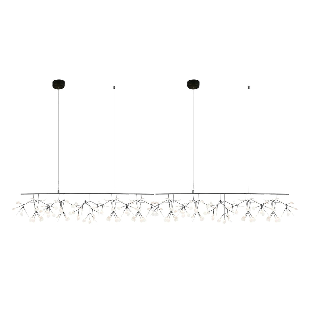 Lustra lang lineær LED-pendellampe - kunstnerisk grendesign, moderne belysning