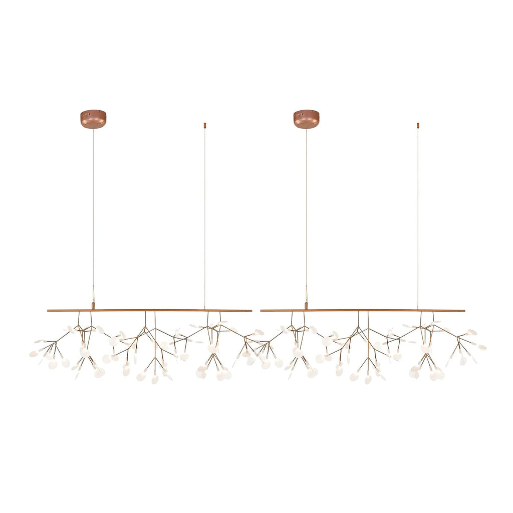 Lustra lang lineær LED-pendellampe - kunstnerisk grendesign, moderne belysning
