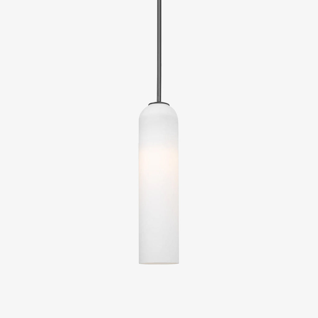 Mundgeblasene zylindrische Glas-Pendelleuchte