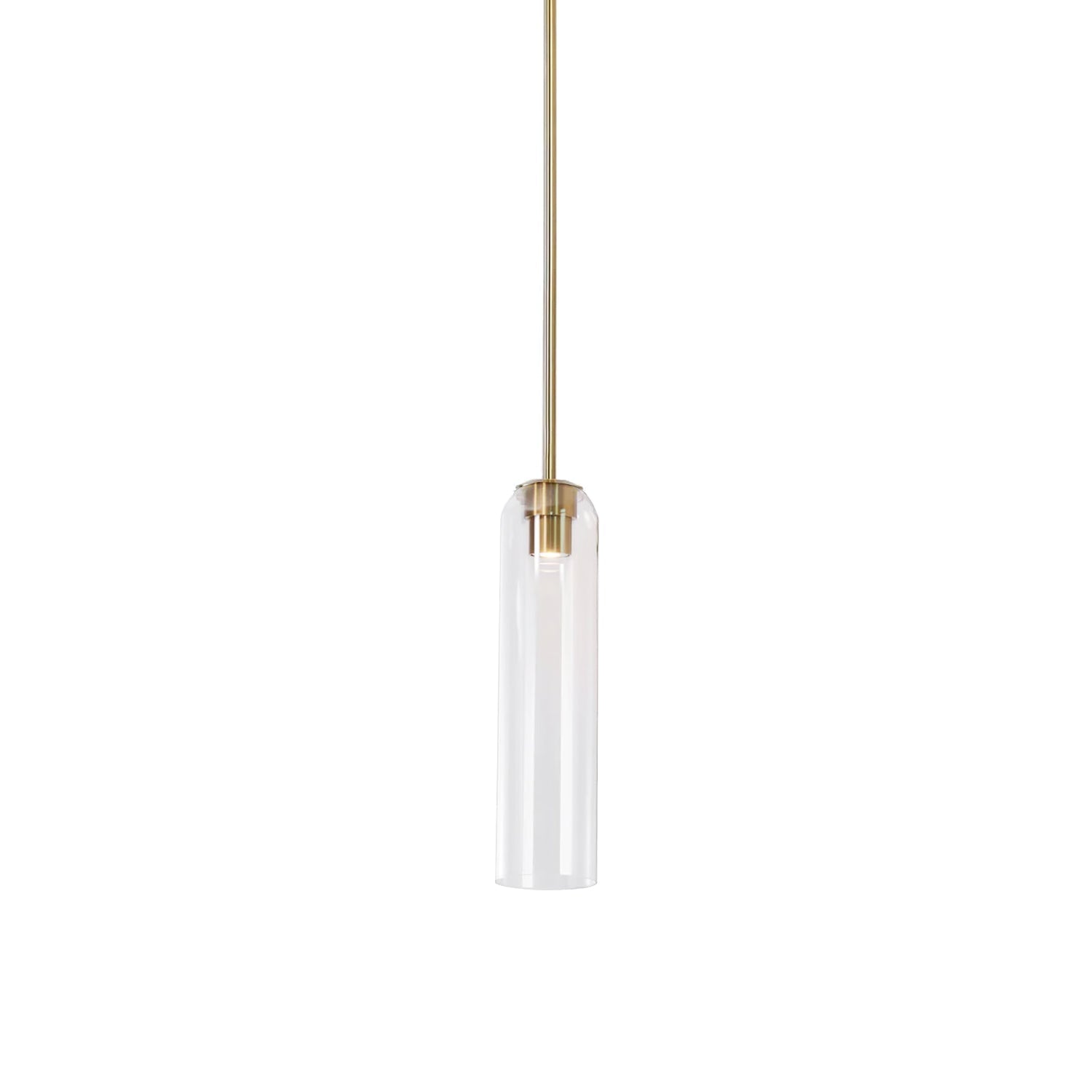 Mundgeblasene zylindrische Glas-Pendelleuchte