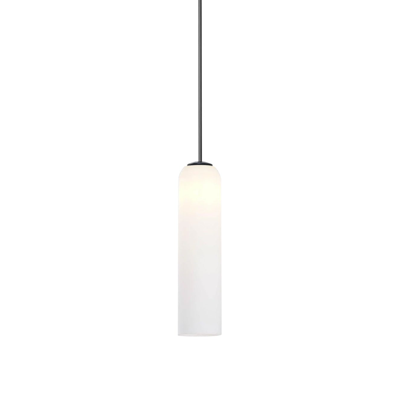 Mundgeblasene zylindrische Glas-Pendelleuchte