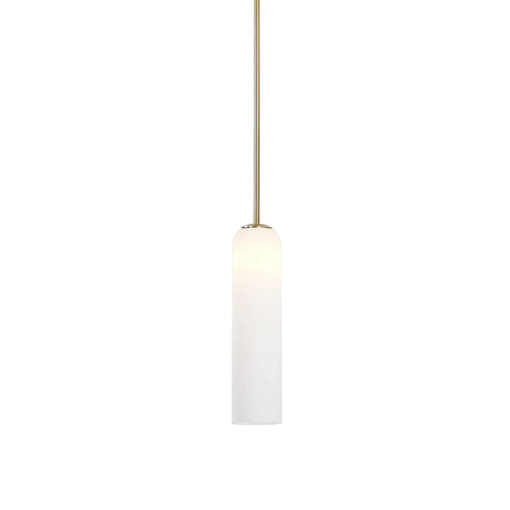 Mundgeblasene zylindrische Glas-Pendelleuchte