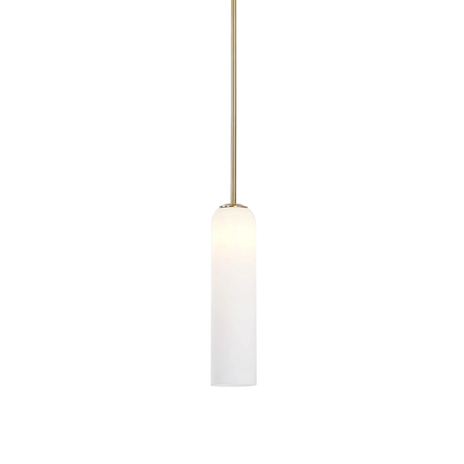 Mundgeblasene zylindrische Glas-Pendelleuchte