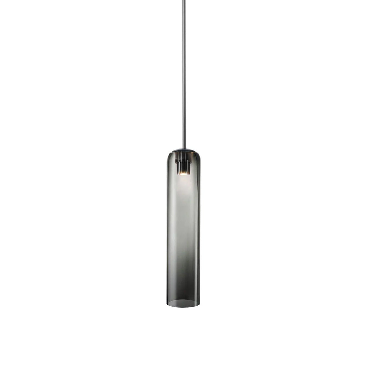 Mundgeblasene zylindrische Glas-Pendelleuchte
