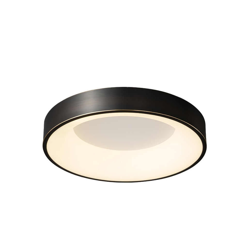Zetheos rund loftlampe i messing — Integreret 3000K–6000K LED