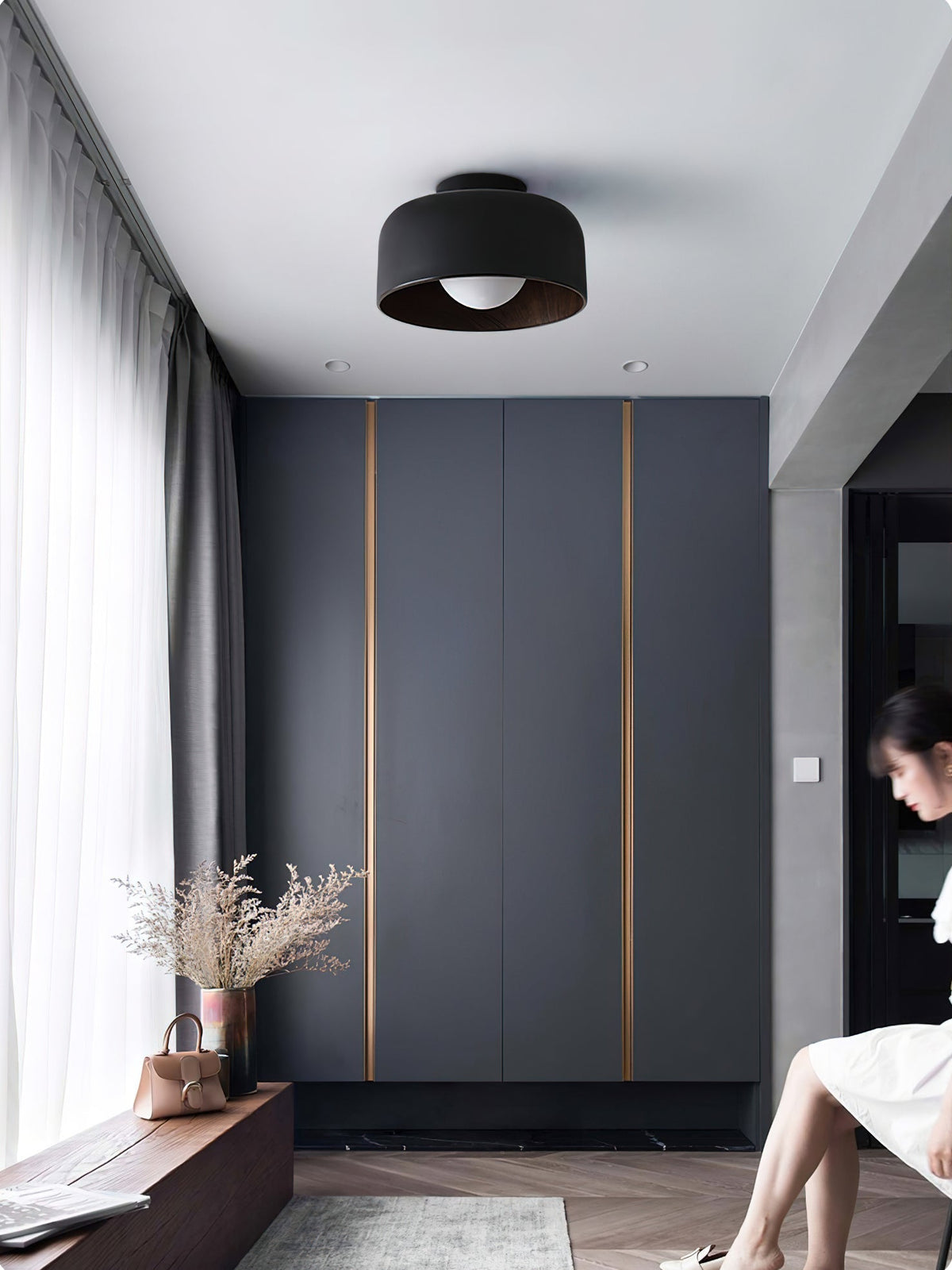 Lumosphere VKL-1004 Deckenleuchte – modern-industriell, matte Oberfläche, stimmungsvolles Licht