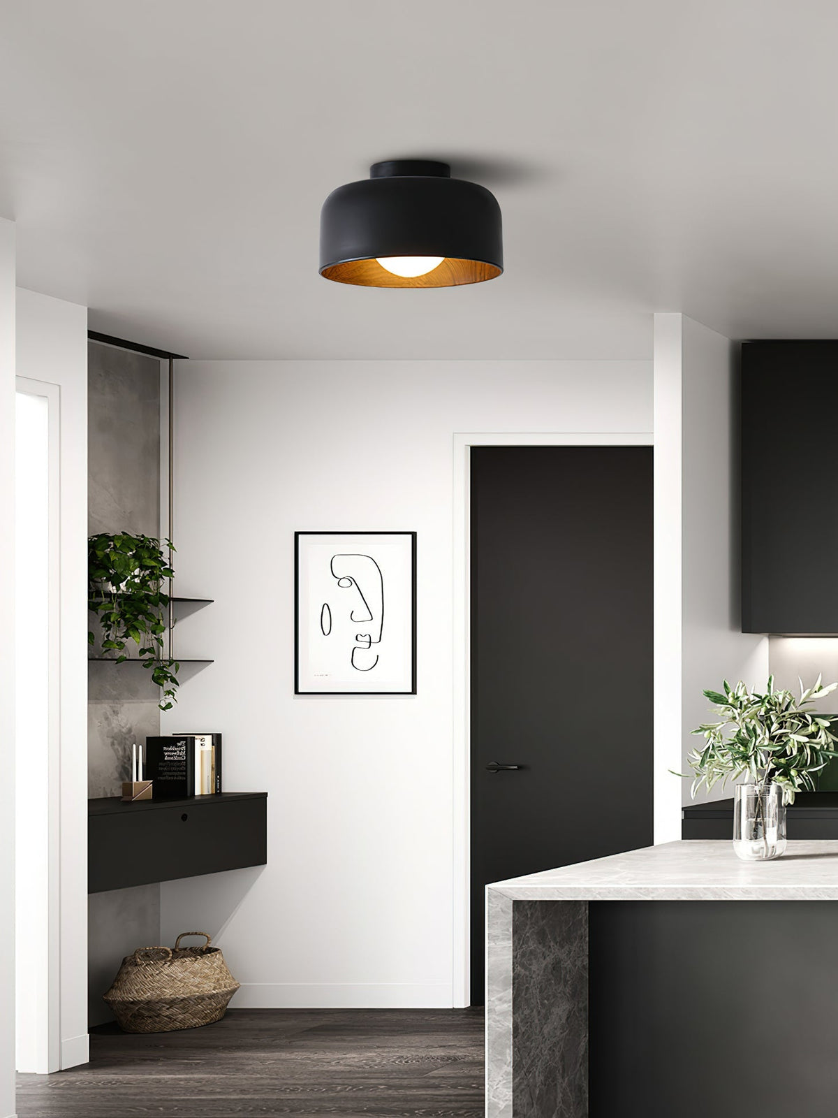 Lumosphere VKL-1004 Deckenleuchte – modern-industriell, matte Oberfläche, stimmungsvolles Licht
