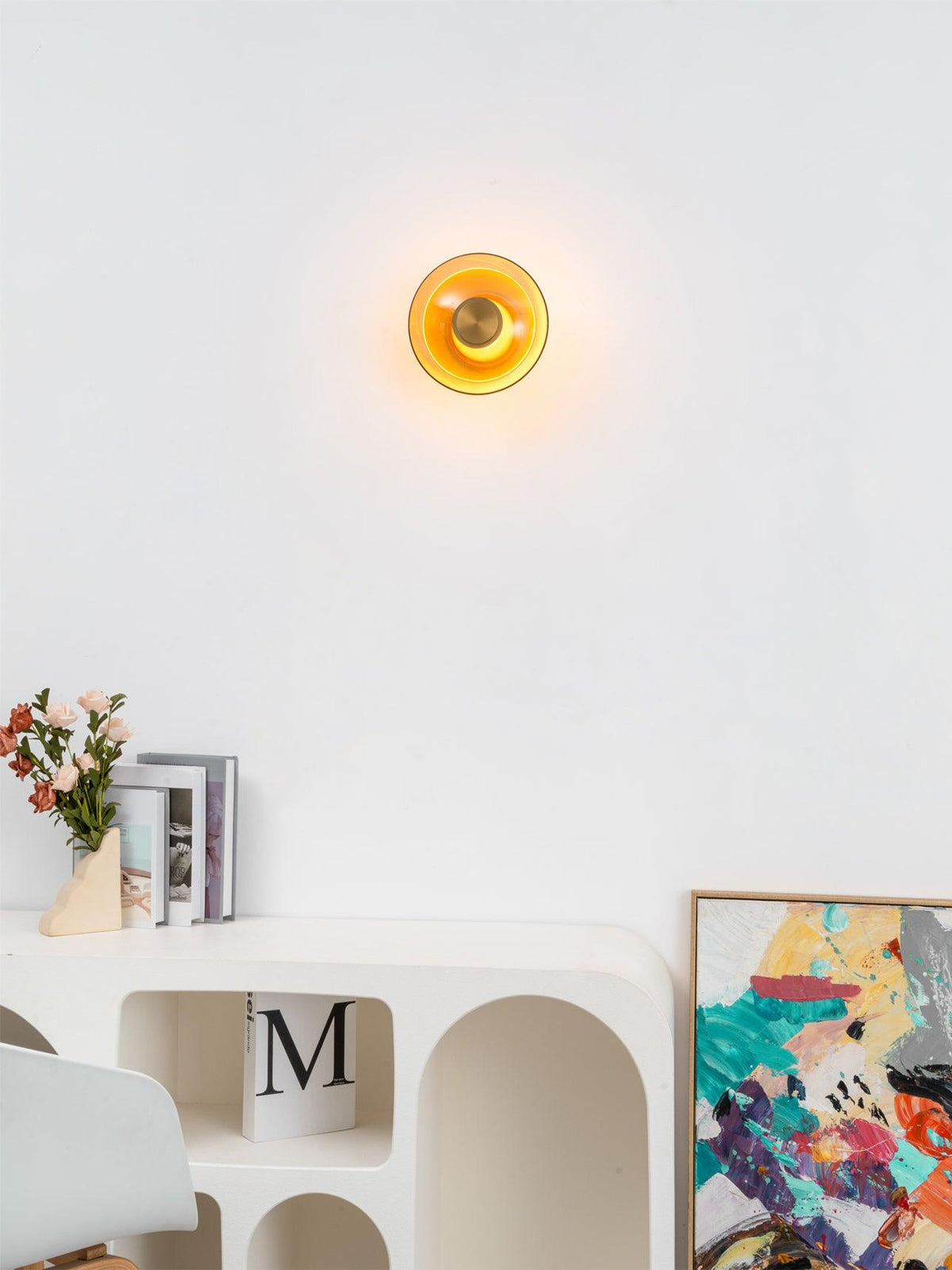 Aplica Luna A Disc — Formă rotundă minimalistă