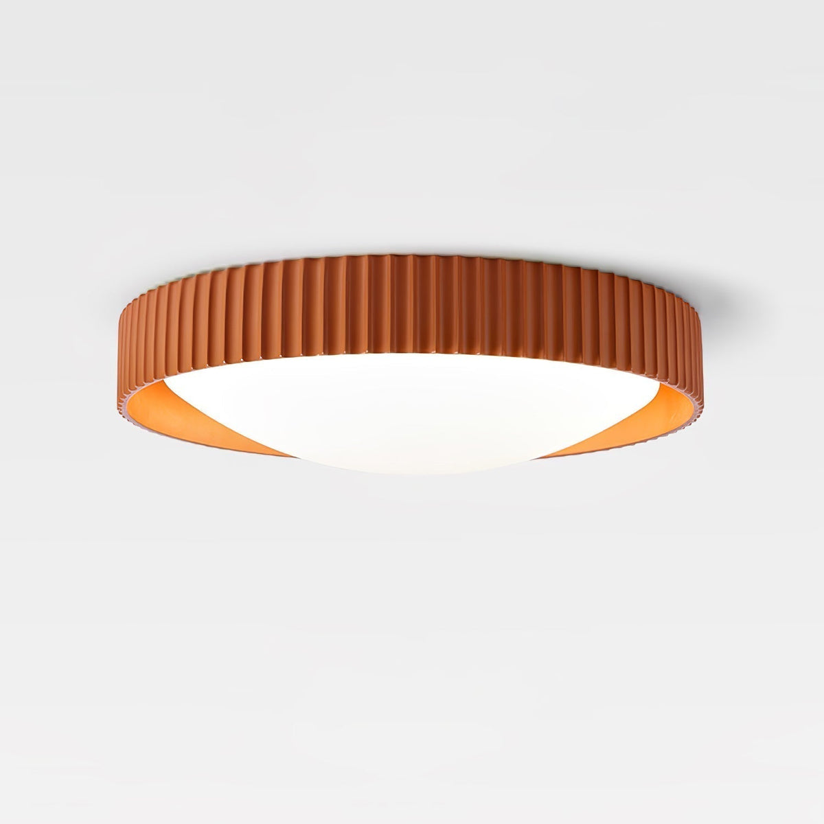 Lampada da soffitto moderna minimalista in resina Orrinora — Diametro 46cm, LED integrato da ~24W