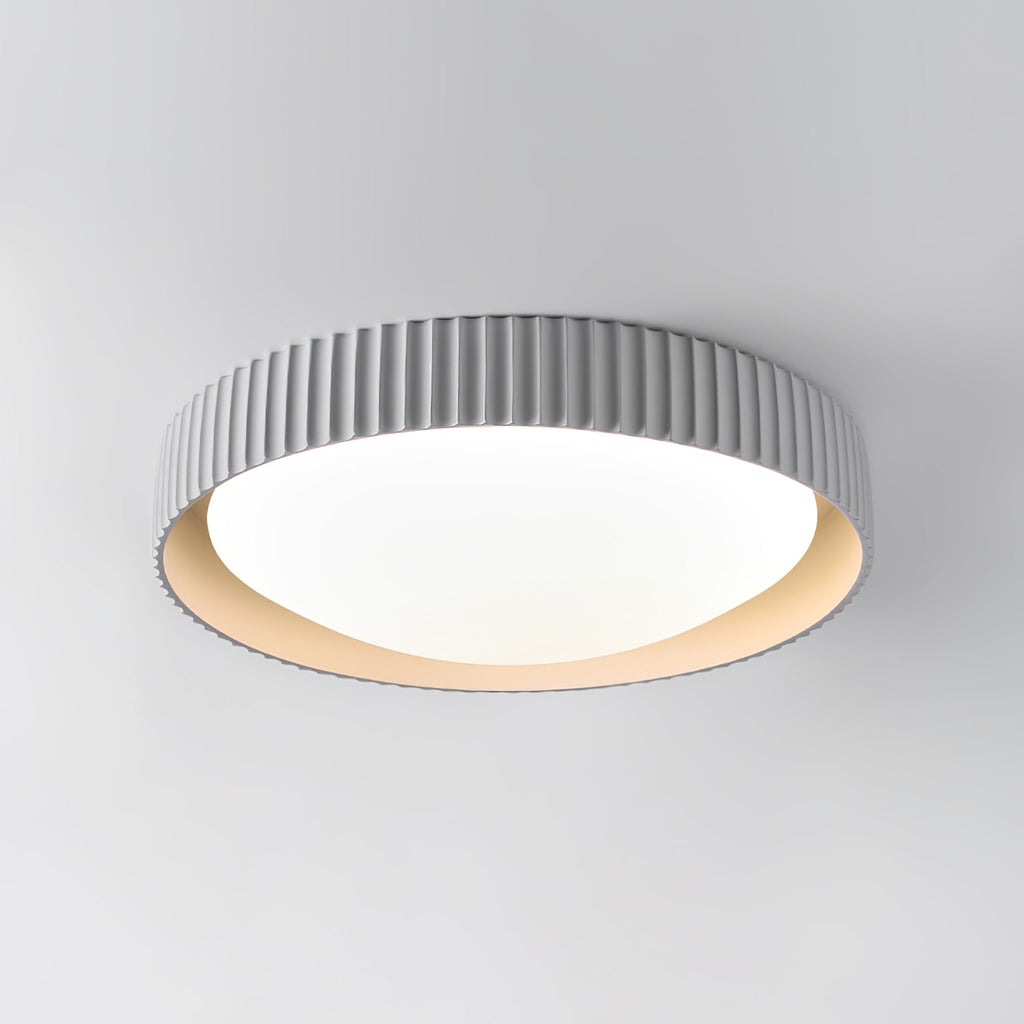 Lampada da soffitto moderna minimalista in resina Orrinora — Diametro 46cm, LED integrato da ~24W