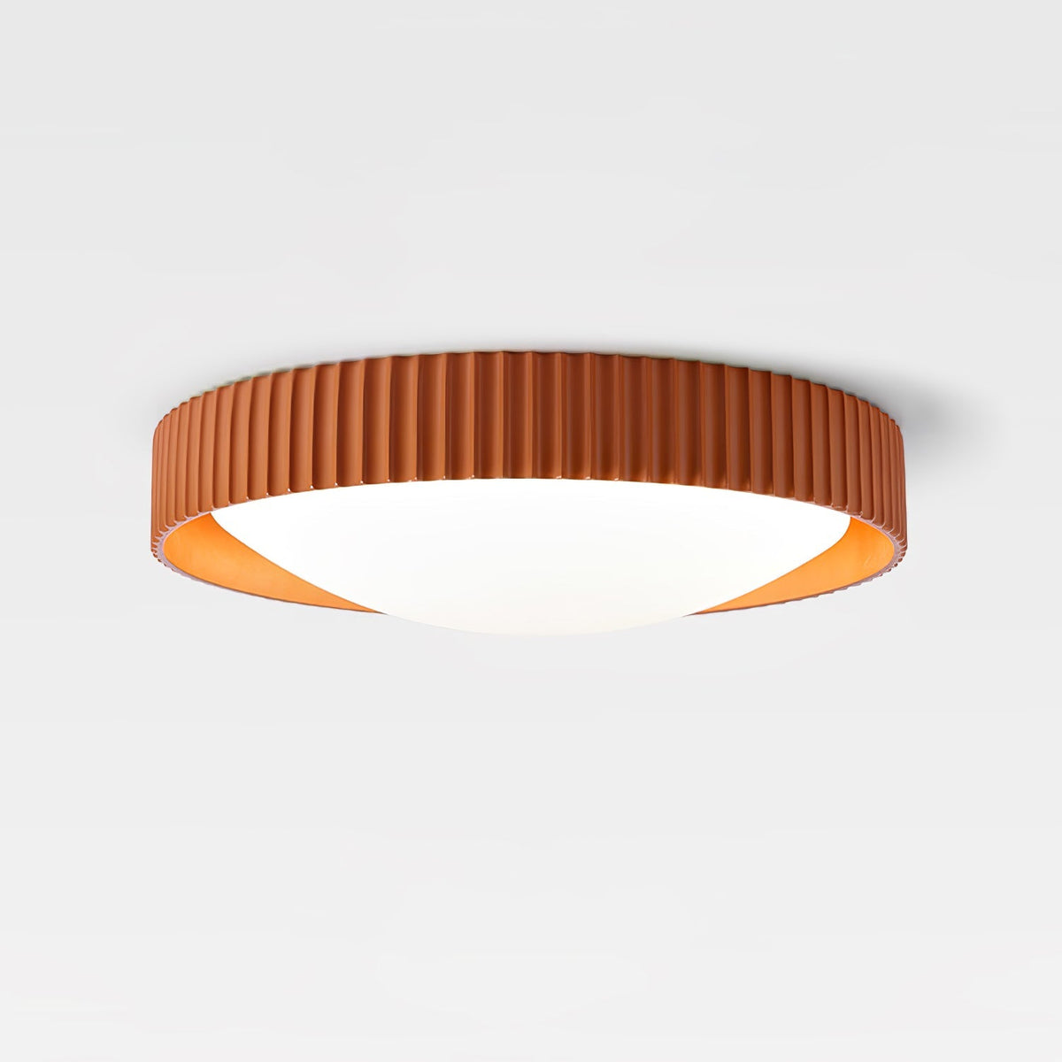 Lampada da soffitto moderna minimalista in resina Orrinora — Diametro 46cm, LED integrato da ~24W