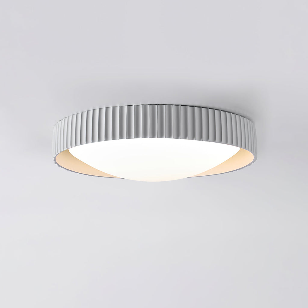 Lampada da soffitto moderna minimalista in resina Orrinora — Diametro 46cm, LED integrato da ~24W