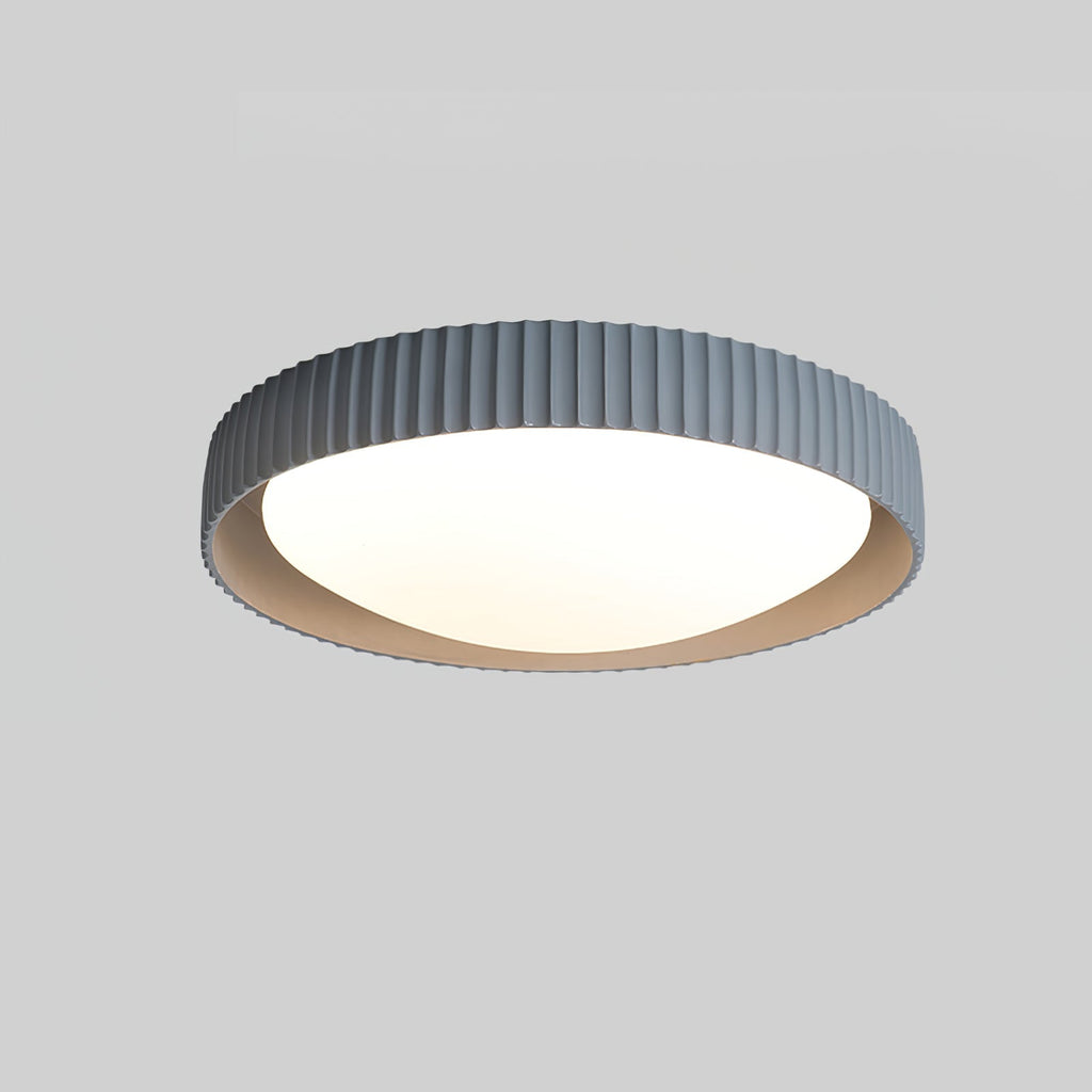 Lampada da soffitto moderna minimalista in resina Orrinora — Diametro 46cm, LED integrato da ~24W
