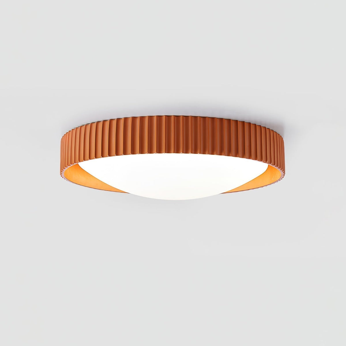 Lampada da soffitto moderna minimalista in resina Orrinora — Diametro 46cm, LED integrato da ~24W