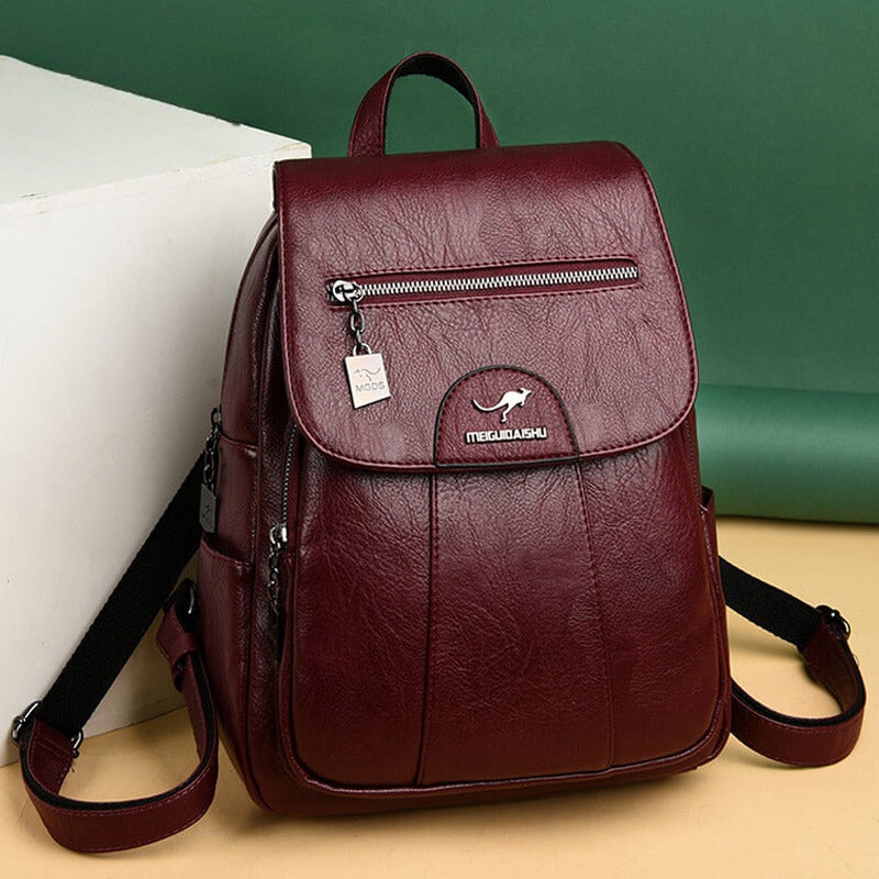 Mochila de cuero lujosa para dama Colección Aurora Atelier