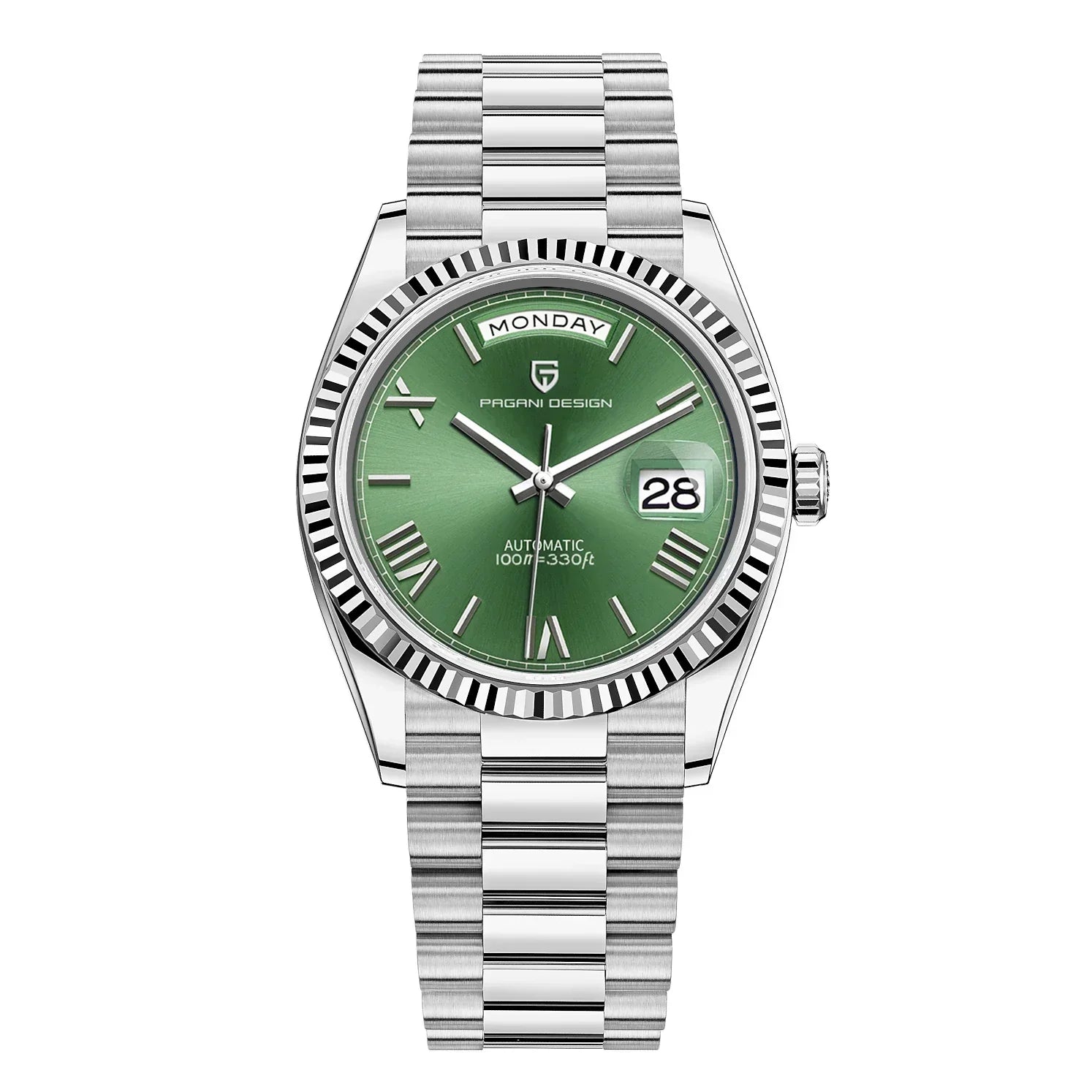 Reloj automático para hombre Luxor en acero inoxidable con calendario para cualquier ocasión