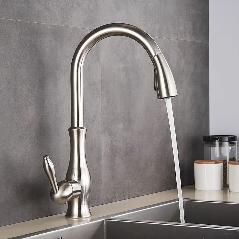 Mitigeur de cuisine AuroraStream avec douchette extractible et bec pivotant pour cuisines luxueuses