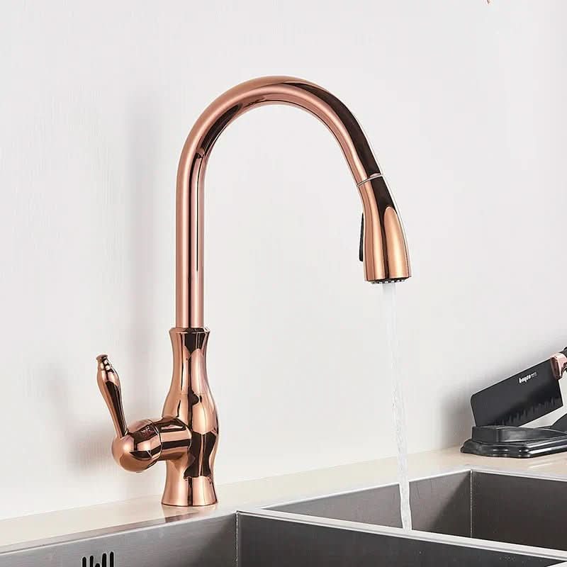 Mitigeur de cuisine AuroraStream avec douchette extractible et bec pivotant pour cuisines luxueuses