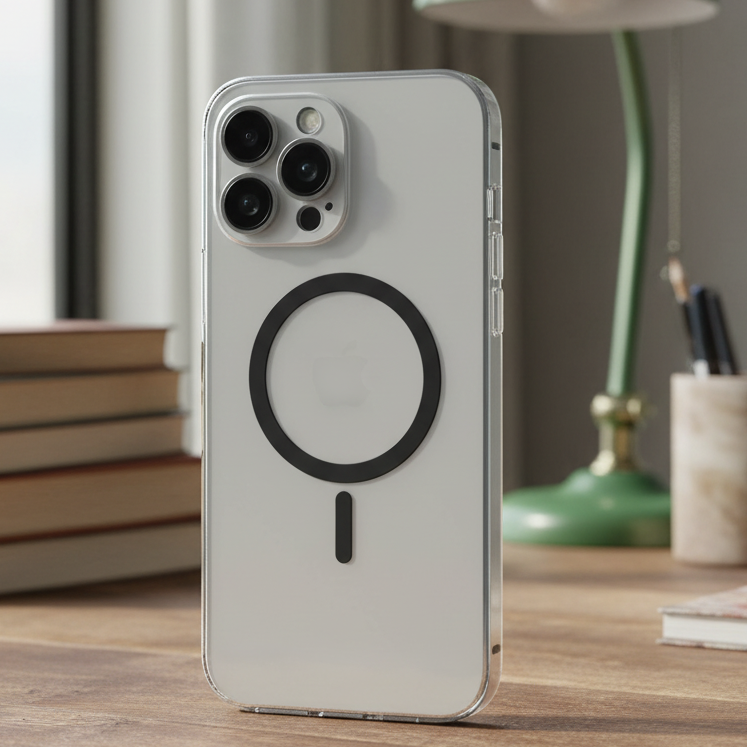 Tenké magnetické kovové pouzdro ApexGuard pro iPhone s ochranou proti nárazům a poškrábání