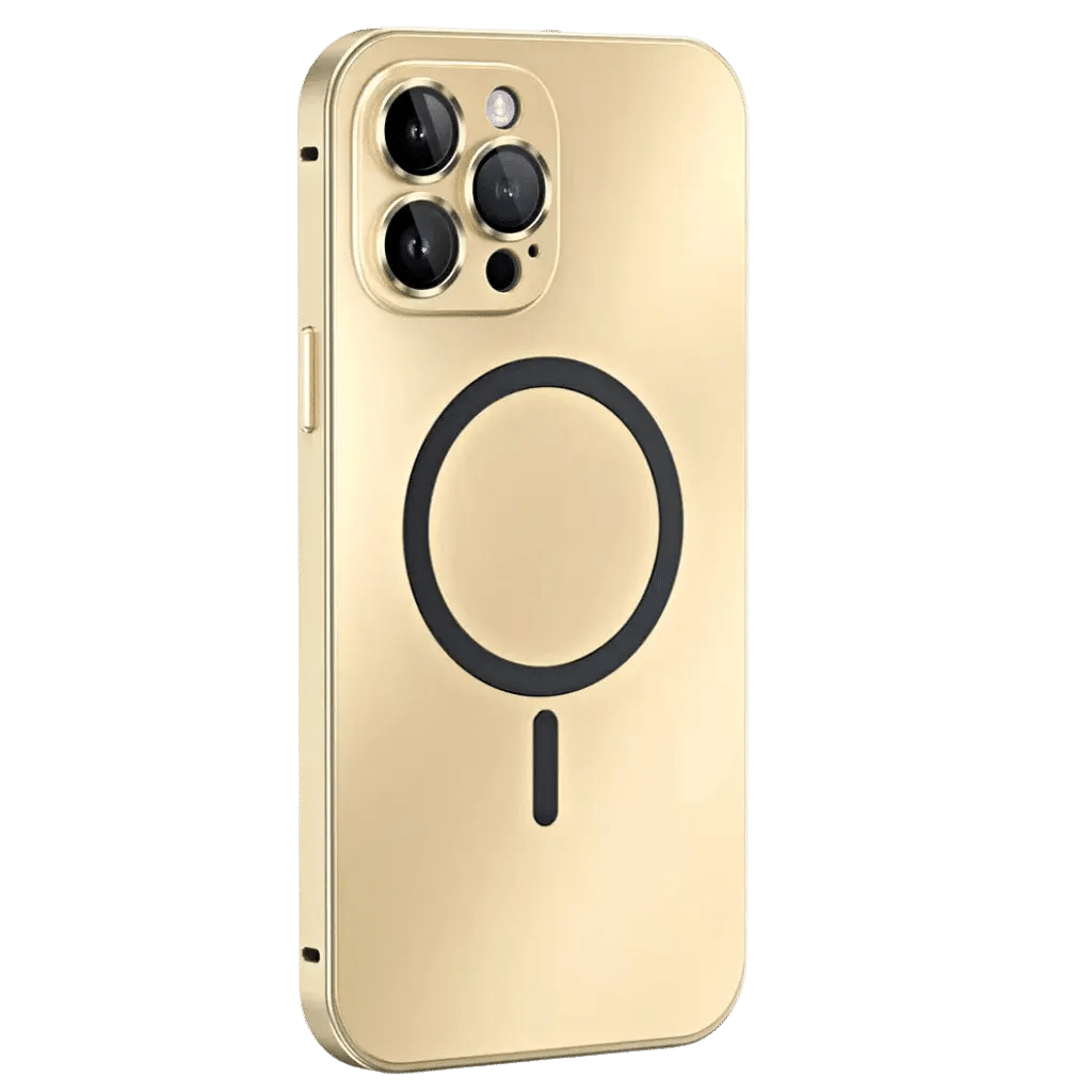 Tenké magnetické kovové pouzdro ApexGuard pro iPhone s ochranou proti nárazům a poškrábání