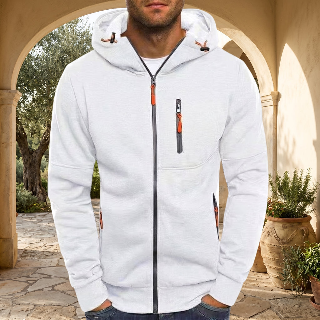 Hoodie met volledige ritssluiting voor dagelijks comfort en actieve kleding
