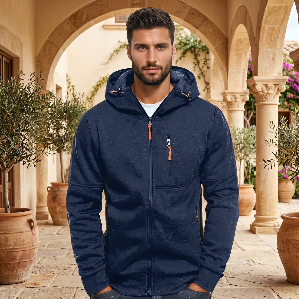 Hoodie met volledige ritssluiting voor dagelijks comfort en actieve kleding