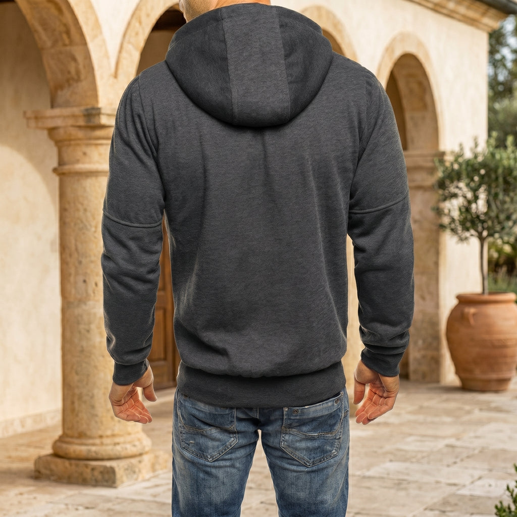 Hoodie met volledige ritssluiting voor dagelijks comfort en actieve kleding