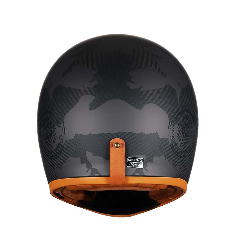 Casque de moto intégral en fibre de carbone CosmoCarbon homologué DOT et ECE F388MB