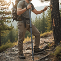 Bastones de marcha para camping TrailFlex de acero inoxidable, resistentes y con agarre ergonómico para excursionistas
