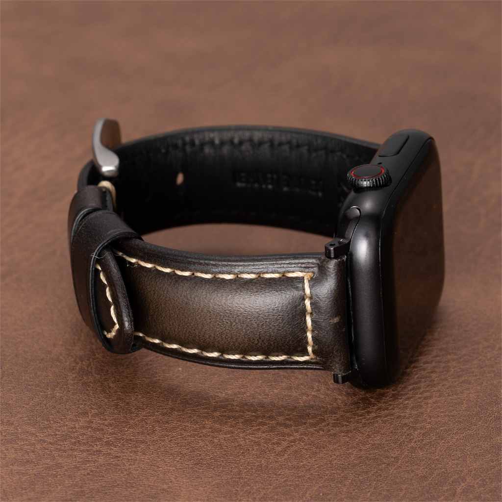 Nappa Deri Kordon Apple Watch için