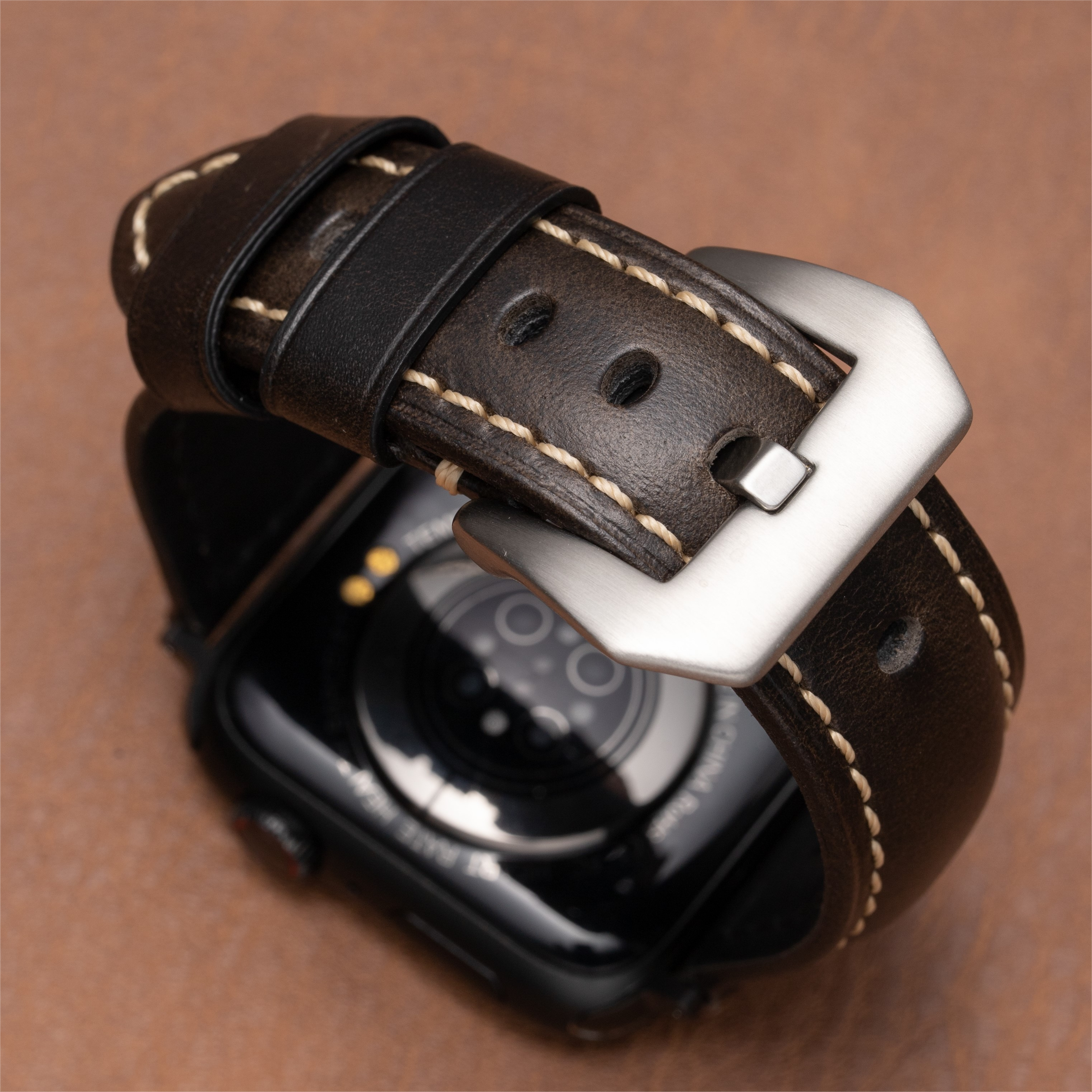 Nappa Deri Kordon Apple Watch için